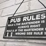 Funny Pub Sign Pub Rules Plaque Gift For Landlord Pub Owner Gift