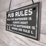 Funny Pub Sign Pub Rules Plaque Gift For Landlord Pub Owner Gift