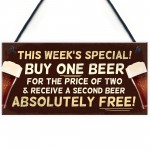 Novelty Funny Bar Sign Hanging Plaque For Man Cave Garden Sign