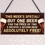 Novelty Funny Bar Sign Hanging Plaque For Man Cave Garden Sign