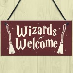 Wizards Welcome Novelty Hanging Sign Wizard Magic Themed Gift