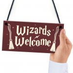 Wizards Welcome Novelty Hanging Sign Wizard Magic Themed Gift