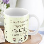 Novelty Coffee Mug Ceramic Kitchen Gift Funny Mug Quote Mum Dad