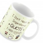 Novelty Coffee Mug Ceramic Kitchen Gift Funny Mug Quote Mum Dad