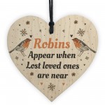 In Loving Memory Robins Appear Christmas Bauble Decoration Gift