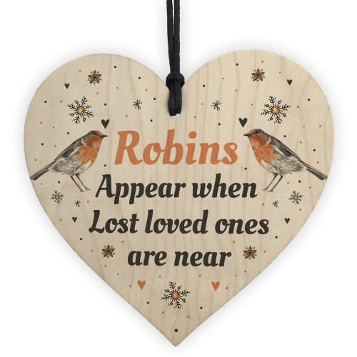 In Loving Memory Robins Appear Christmas Bauble Decoration Gift