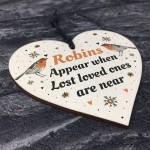 In Loving Memory Robins Appear Christmas Bauble Decoration Gift