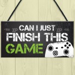 Funny Gamer Gift Gaming Sign For Boys Bedroom Man Cave Son Gift