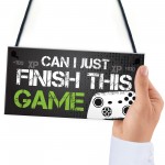 Funny Gamer Gift Gaming Sign For Boys Bedroom Man Cave Son Gift