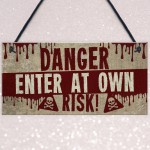 Keep Out Sign Hanging Door Sign For Boys Bedroom Man Cave Gift