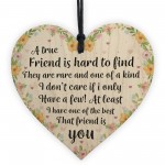 True Friend Friendship Sign Best Friend Birthday Christmas Gift