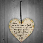 True Friend Friendship Sign Best Friend Birthday Christmas Gift