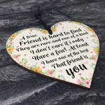 True Friend Friendship Sign Best Friend Birthday Christmas Gift