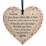 Inspirational Plaque Friendship Gift Best Friend Birthday Xmas