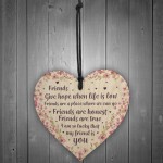 Inspirational Plaque Friendship Gift Best Friend Birthday Xmas
