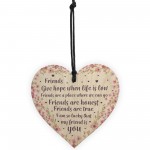 Inspirational Plaque Friendship Gift Best Friend Birthday Xmas