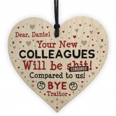 Colleague Leaving Gift Personalised Friendship Gift Funny Plaque