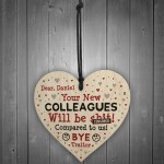 Colleague Leaving Gift Personalised Friendship Gift Funny Plaque