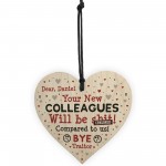 Colleague Leaving Gift Personalised Friendship Gift Funny Plaque