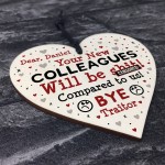 Colleague Leaving Gift Personalised Friendship Gift Funny Plaque