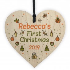 Personalised 1st Christmas Decoration Babys First Christmas Gift