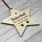 Personalised Dog Cat Pet Memorial Christmas Tree Decoration Star