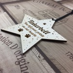 Personalised Dog Cat Pet Memorial Christmas Tree Decoration Star