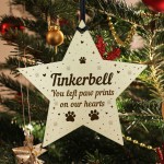 Personalised Dog Cat Pet Memorial Christmas Tree Decoration Star