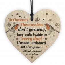 In Loving Memory Robin Christmas Bauble Decoration Mum Dad Gift