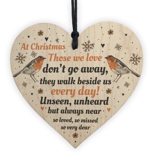 In Loving Memory Robin Christmas Bauble Decoration Mum Dad Gift