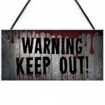 Keep Out Sign Gaming Sign Man Cave Boys Bedroom Decor Halloween