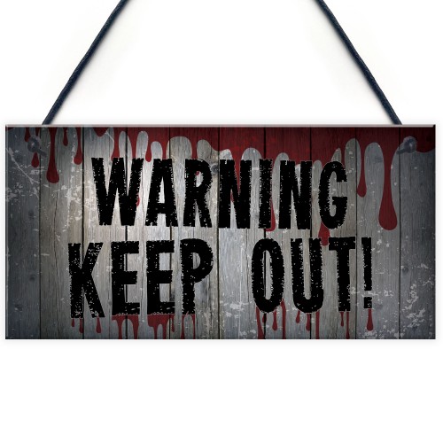 Keep Out Sign Gaming Sign Man Cave Boys Bedroom Decor Halloween