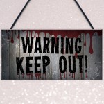 Keep Out Sign Gaming Sign Man Cave Boys Bedroom Decor Halloween