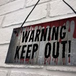 Keep Out Sign Gaming Sign Man Cave Boys Bedroom Decor Halloween