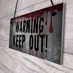 Keep Out Sign Gaming Sign Man Cave Boys Bedroom Decor Halloween