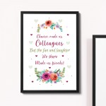 Chance Made Us Colleagues Gift Handmade Framed Print Friend Gift