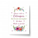 Chance Made Us Colleagues Gift Print Friendship Birthday Leaving