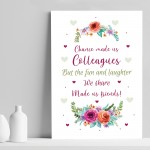 Chance Made Us Colleagues Gift Print Friendship Birthday Leaving