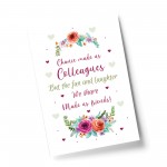 Chance Made Us Colleagues Gift Print Friendship Birthday Leaving