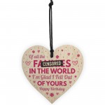Funny Rude Mum Birthday Gifts Novelty Wood Heart Gift For Mum