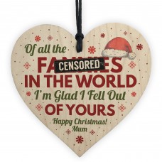 Happy Christmas Rude Gift For Mum Hanging Tree Decoration Bauble