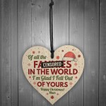 Happy Christmas Rude Gift For Mum Hanging Tree Decoration Bauble