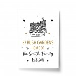 New Home Gift Personalised Home Print Unique Moving Gift 