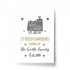 New Home Gift Personalised Home Print Unique Moving Gift 