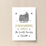 New Home Gift Personalised Home Print Unique Moving Gift 