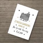 New Home Gift Personalised Home Print Unique Moving Gift 