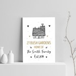 New Home Gift Personalised Home Print Unique Moving Gift 