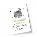 New Home Gift Personalised Home Print Unique Moving Gift 