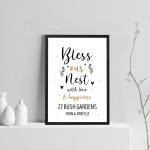 Bless This Home New Home House Warming Gift Framed Print Decor