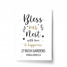 Bless This Home New Home House Warming Gift Print Friend Gift